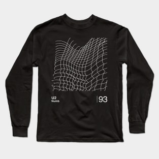 Numb U2 / Minimalist Graphic Design Fan Artwork Long Sleeve T-Shirt